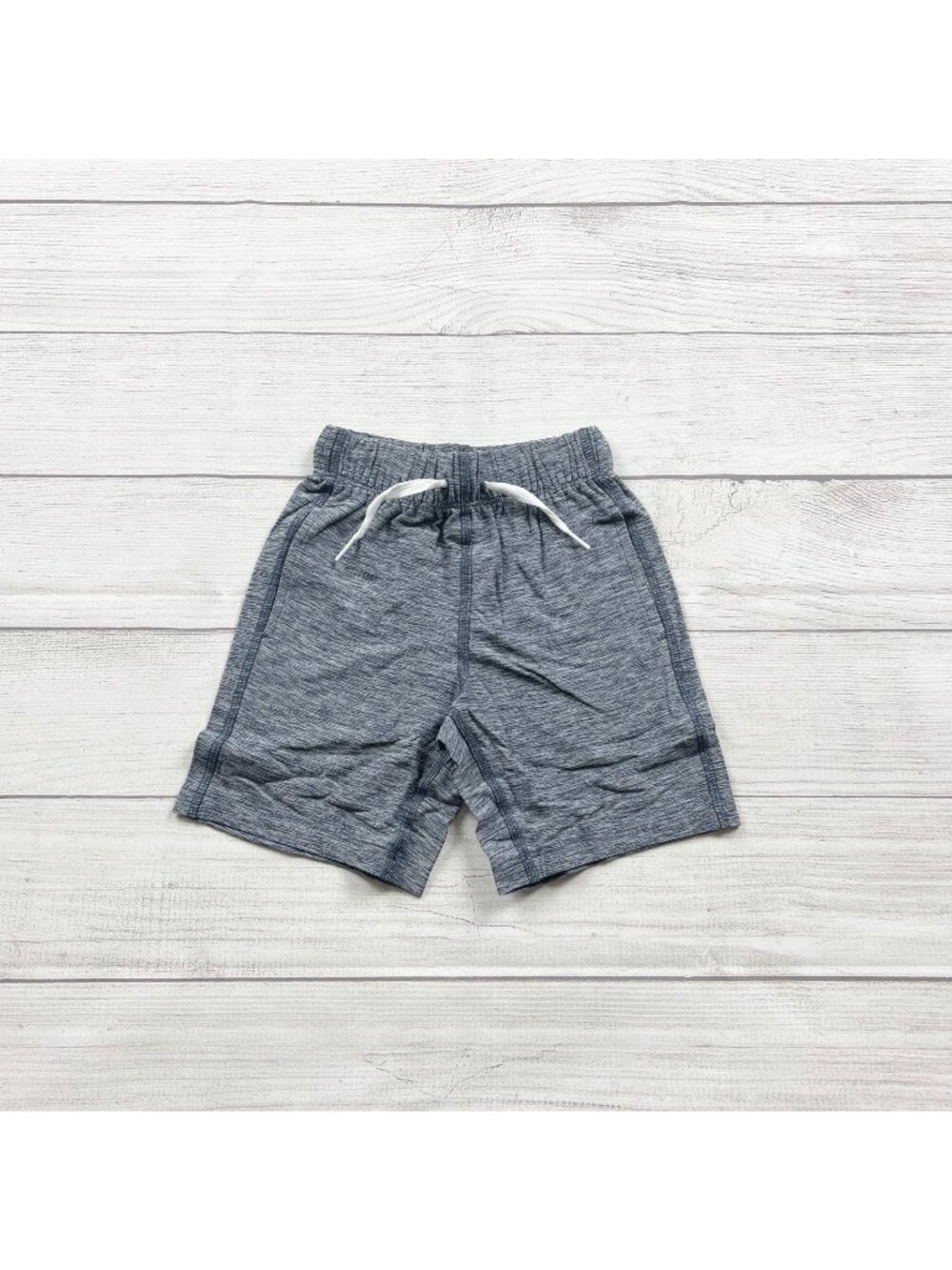 Hanna Andersson Kids Elastic Waist Athletic Shorts Heather Blue NWT NIP 3T